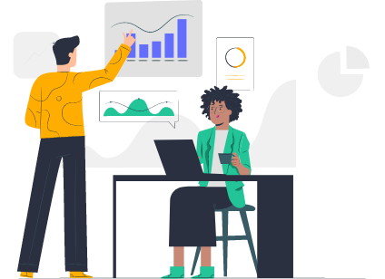 illustration working together