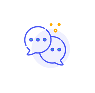 icon of chat bubbles