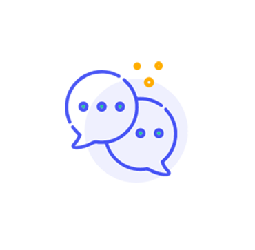 icon of chat bubbles